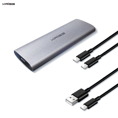 Buy Aluminum SSD External Hard Drive Enclosure M.2 NVME SATA Dual Protocol Usb 3.0 online manufacture