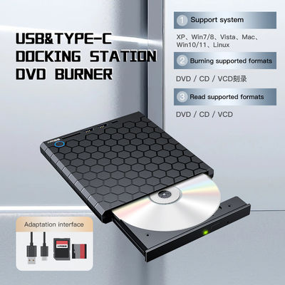 quality  External CD DVD Burner USB 3.0 USB C CD-RW Drive DVD-RW Burner Writer Player factory