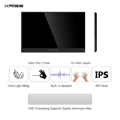 Wholesale 15.6 Inch Portable Monitor FHD 4K Touch no touch  Screen  Portable Monitor with Type-c Port  HDMI