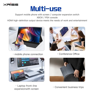 Wholesale 15.6 Inch Portable Monitor FHD 4K Touch no touch  Screen  Portable Monitor with Type-c Port  HDMI